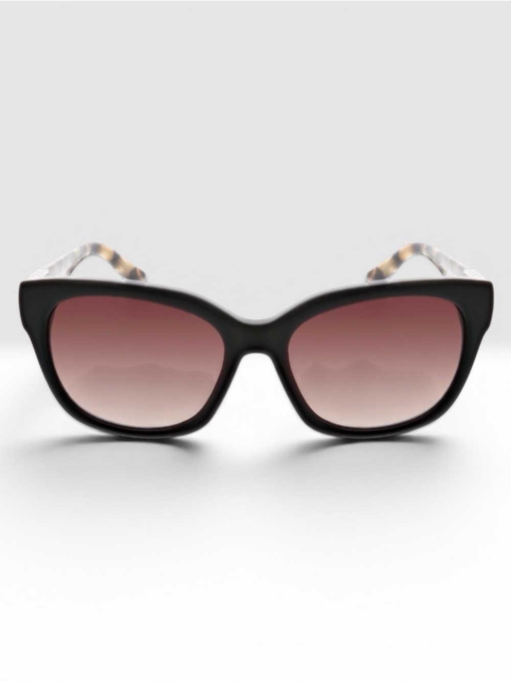 Oscar de la Renta Black Textured Eyeglass Case